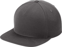 Sport-Tek STC55 Yupoong Premium 5-Panel Snapback Cap - Iron Grey - HIT a Double - 1