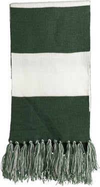 Sport-Tek STA02 Spectator Scarf - Forest Green White - HIT a Double - 1