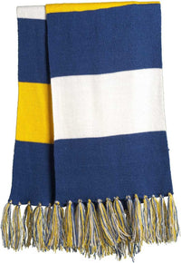 Sport-Tek STA02 Spectator Scarf - True Royal Gold White | HIT a Double