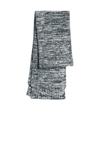 Sport-Tek STA04 Marled Scarf - Black Iron Gray White | HIT a Double