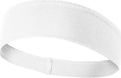 Sport-Tek STA35 PosiCharge Competitor Headband - White | HIT a Double