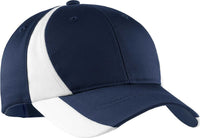 Sport-Tek STC11 Dry Zone Nylon Colorblock Cap - True Navy White | HIT a Double
