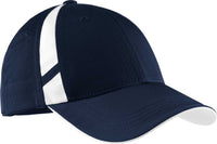 Sport-Tek STC12 Dry Zone Mesh Inset Cap - True Navy White | HIT a Double