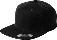 Sport-Tek STC19 Yupoong Flat Bill Snapback Cap - Black | HIT a Double