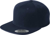 Sport-Tek STC19 Yupoong Flat Bill Snapback Cap - True Navy | HIT a Double