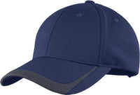 Sport-Tek STC24 Pique Colorblock Cap - True Navy Graphite | HIT a Double