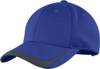 Sport-Tek STC24 Pique Colorblock Cap - True Royal Graphite | HIT a Double