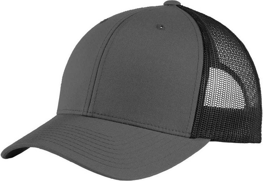 Sport-Tek STC39 Yupoong MultiCam Retro Trucker Cap - Graphite Black | HIT a Double