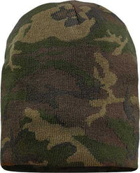 Sportsman SP08 8" Beanie - Green Camo | HIT a Double