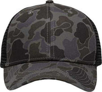 Sportsman SP1450 Traditional Lo-Pro Mesh Back Trucker Fit Cap - Black Duck Camo/ Black | HIT a Double
