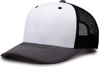 The Game GB452E Everyday Trucker Cap - White Charcoal Black | HIT a Double