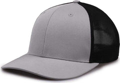 The Game GB518 Everyday Trucker Cap - Gray Black | HIT a Double