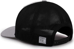 The Game GB518 Everyday Trucker Cap - Gray Black | HIT a Double