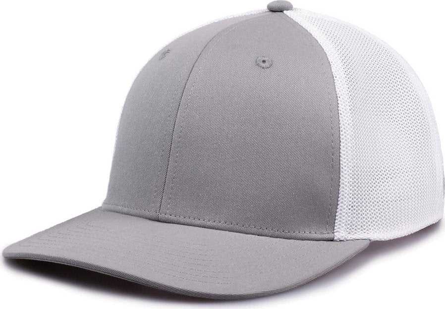 The Game GB518 Everyday Trucker Cap - Gray White | HIT a Double