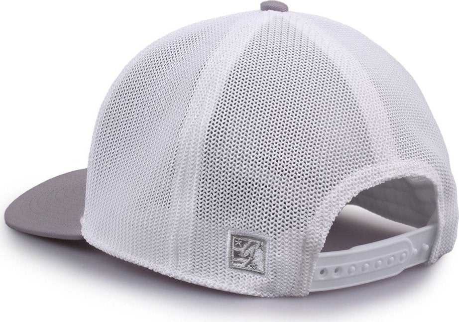 The Game GB518 Everyday Trucker Cap - Gray White | HIT a Double
