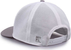 The Game GB518 Everyday Trucker Cap - Gray White | HIT a Double