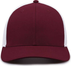 The Game GB518 Everyday Trucker Cap - Maroon White | HIT a Double