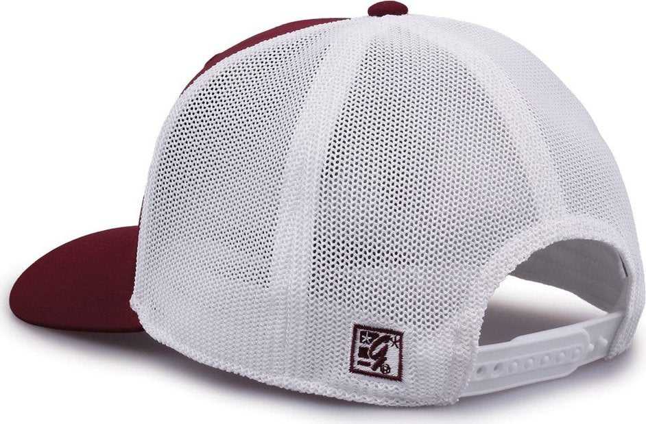 The Game GB518 Everyday Trucker Cap - Maroon White | HIT a Double