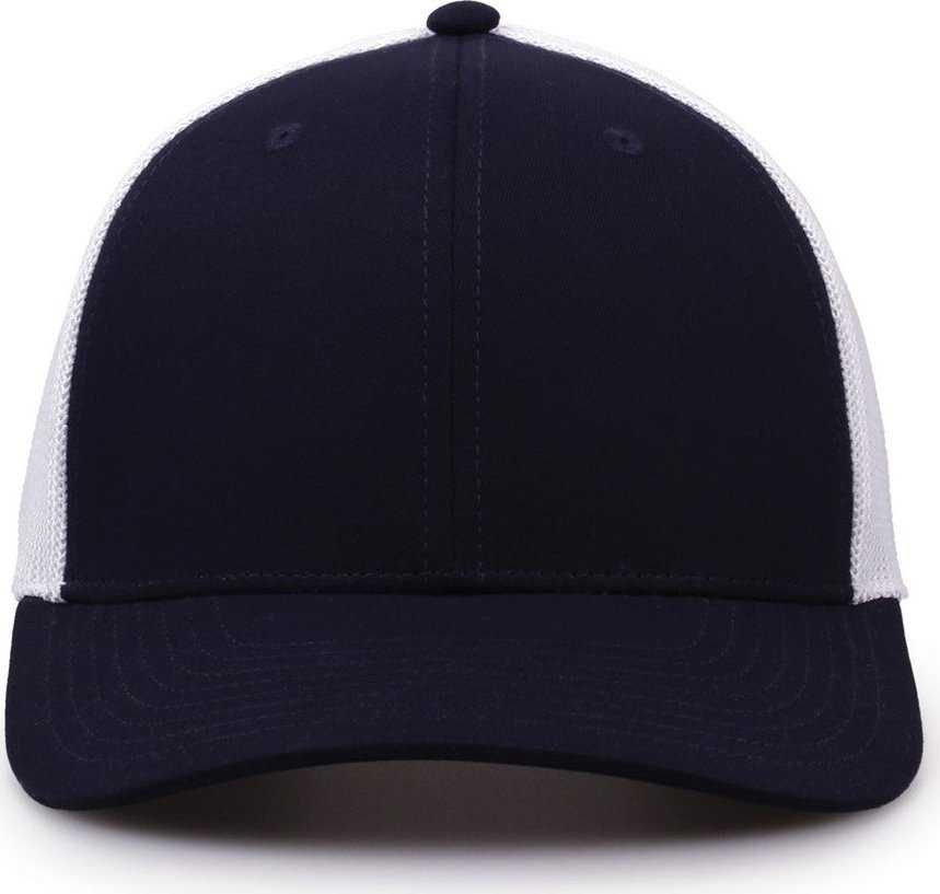 The Game GB518 Everyday Trucker Cap - Navy White | HIT a Double
