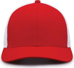 The Game GB518 Everyday Trucker Cap - Red White | HIT a Double