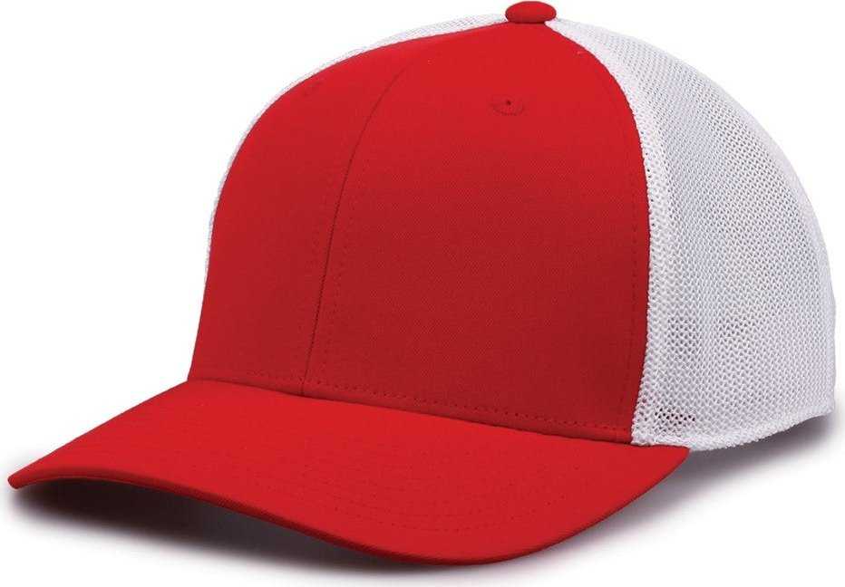 The Game GB518 Everyday Trucker Cap - Red White | HIT a Double