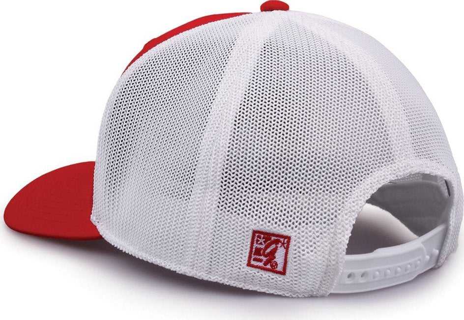 The Game GB518 Everyday Trucker Cap - Red White | HIT a Double