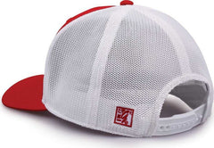 The Game GB518 Everyday Trucker Cap - Red White | HIT a Double
