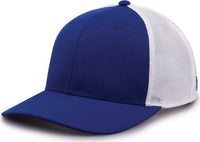 The Game GB518 Everyday Trucker Cap - Royal White | HIT a Double