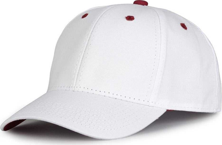 The Game GB2016 White Snapback Cotton Twill Cap - White Cardinal | HIT a Double