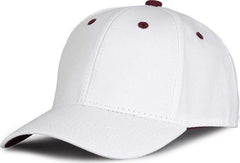 The Game GB2016 White Snapback Cotton Twill Cap - White Maroon | HIT a Double