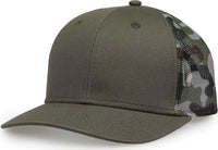 The Game GB452C Camo Everyday Trucker Cap - Olive Camo | HIT a Double