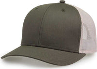 The Game GB452E Everyday Trucker Cap - Olive White | HIT a Double