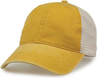 The Game GB460 Pigment Dyed Twill & Soft Trucker Cap - Mustard Sand | HIT a Double