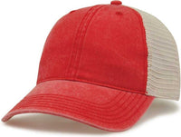 The Game GB460 Pigment Dyed Twill & Soft Trucker Cap - Red Sand | HIT a Double