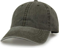 The Game GB465 Pigment Dyed Twill Cap - Army Green | HIT a Double