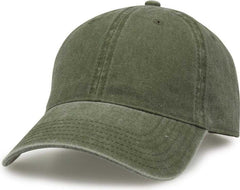 The Game GB465 Pigment Dyed Twill Cap - Light Olive | HIT a Double