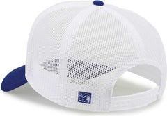 The Game GB473 Foam Front Trucker Cap - White Royal | HIT a Double