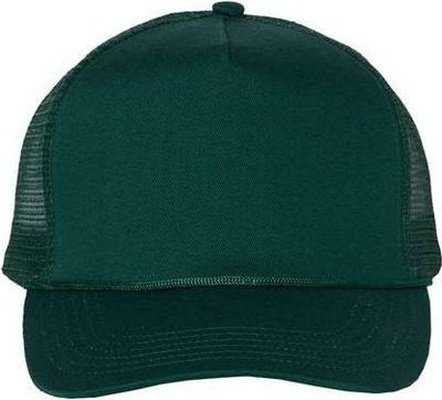 Valucap 8804H Five-Panel Mesh-Back Trucker Cap - Forest - HIT a Double - 1