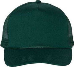 Valucap 8804H Five-Panel Mesh-Back Trucker Cap - Forest - HIT a Double - 1
