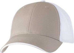 Valucap S102 Sandwich Trucker Cap - Khaki White | HIT a Double