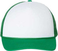 Valucap VC700 Foam Mesh-Back Trucker Cap - White Kelly | HIT a Double