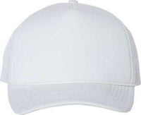 Valucap VC700 Foam Mesh-Back Trucker Cap - White White | HIT a Double
