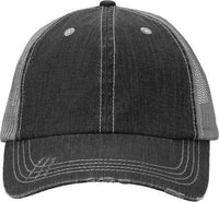 Valucap VC990 Contrast Stitch Cap - Black/ Grey | HIT a Double