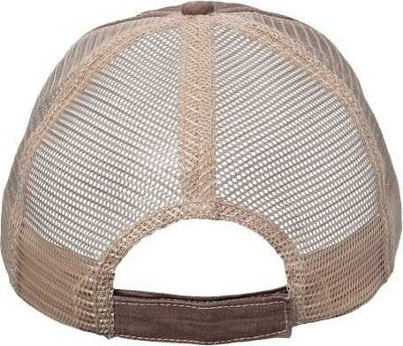 Valucap VC990 Contrast Stitch Cap - Brown/ Khaki | HIT a Double