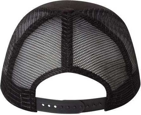 Valucap 8804H Five-Panel Mesh-Back Trucker Cap - Black | HIT a Double
