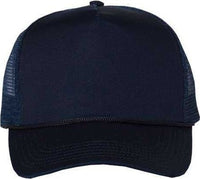 Valucap 8804H Five-Panel Mesh-Back Trucker Cap - Navy | HIT a Double