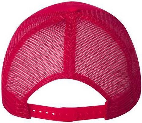 Valucap 8804H Five-Panel Mesh-Back Trucker Cap - Red | HIT a Double