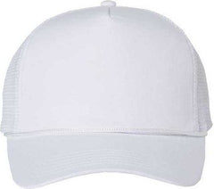 Valucap 8804H Five-Panel Mesh-Back Trucker Cap - White | HIT a Double