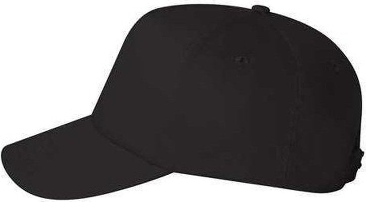 Valucap 8869 Five-Panel Twill Cap - Black | HIT a Double