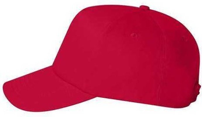 Valucap 8869 Five-Panel Twill Cap - Red | HIT a Double